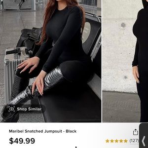 Fashion Nova Maribel Snatched Jumpsuit - TAN / NUDE